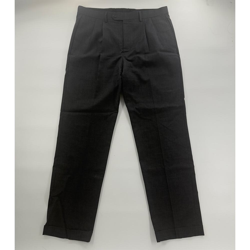 Lauren Ralph Lauren Pleated Wool Dress Pants Men’s 34x32 Gray Repairable